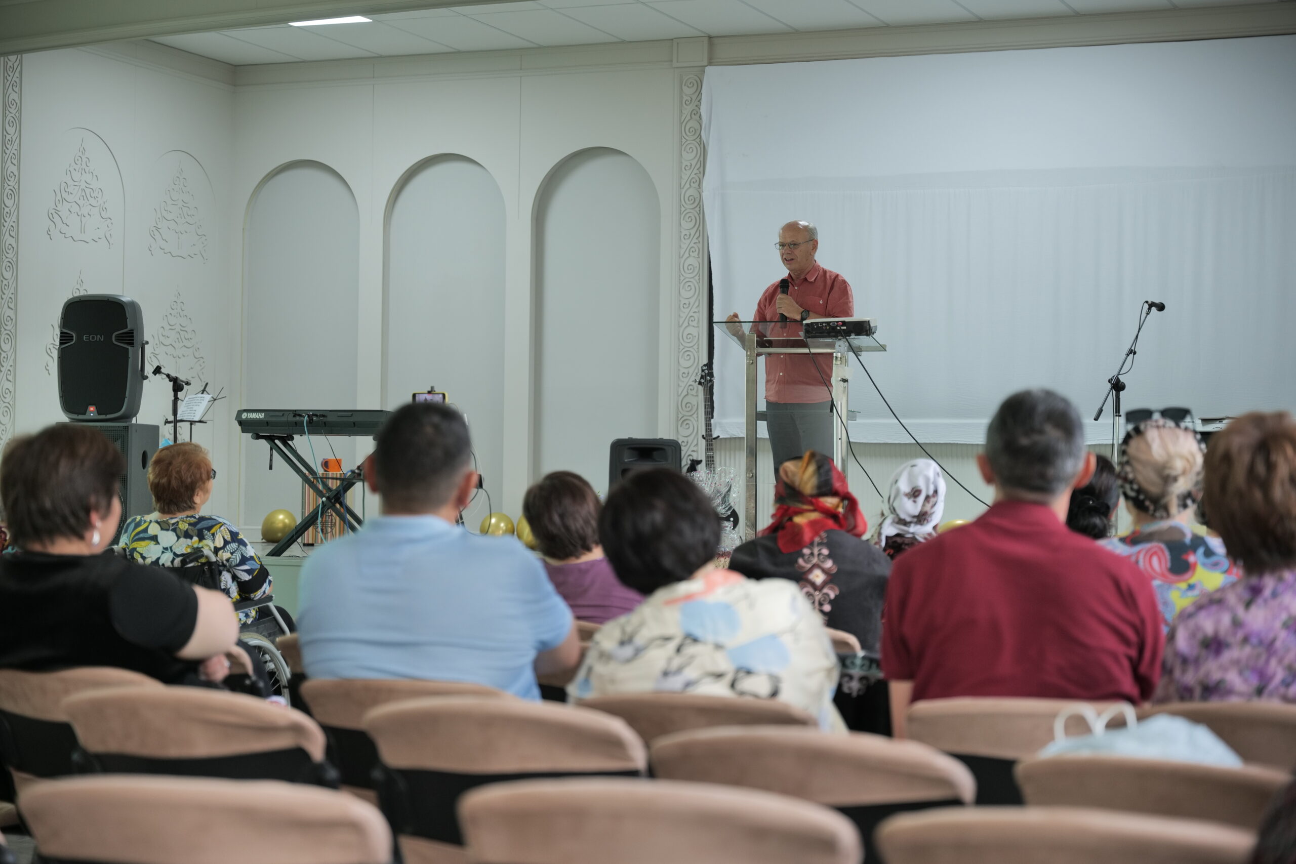 Service at the Kyrgyz church